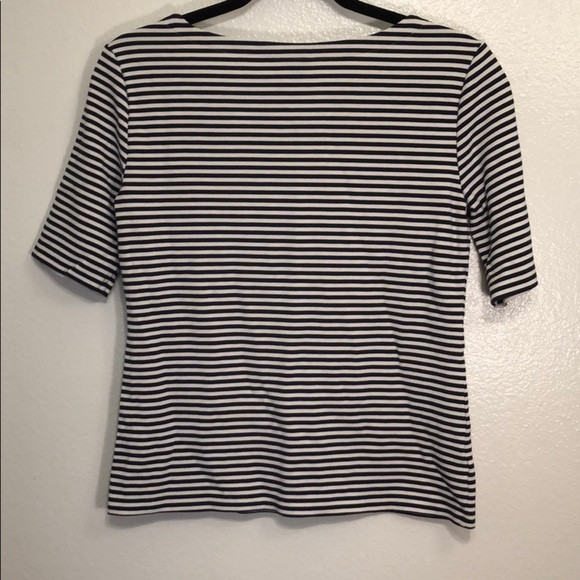 Ann Taylor Striped Short Sleeve Top - Picture 5 of 5